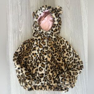 Tucker + Tate faux fur hooded zip up jacket